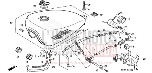 KRAFTSTOFFTANK (1) VT600CV de 1997